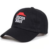 Pizza Slut Black Strapback Hat